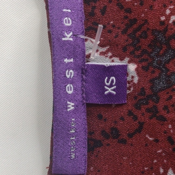 West Kei long sleeve lightweight keyhole front tie blouse, size XS, NWOT - Picture 5 of 9